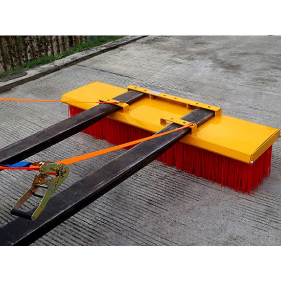 Heavy Duty Forklift Broom 2400mm | Forklift Broom with Stands ...